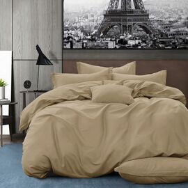 Постільна білизна Home Line пісочний сатин євро (162436)