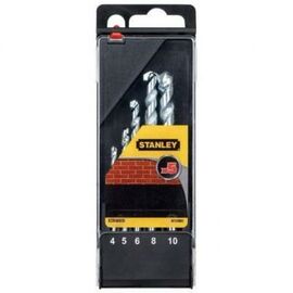 Набір свердл Stanley по кирпичу, d=4,5,6,8,10мм (STA56035)