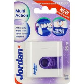 Зубная нить Jordan Multi Action с фтором 25 м (6831801)