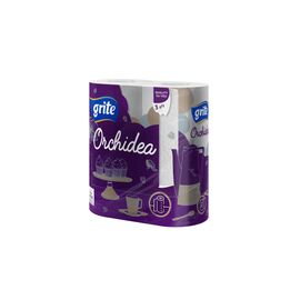 Бумажные полотенца Grite Orchidea 3 слоя 2 рулона (4770023348415)