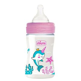 Пляшечка для годування Chicco пластикова Well-Being із силіконовою соскою 0+ міс. 150 мл Р (28611.10)