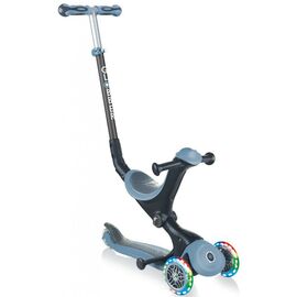 Самокат Globber Go Up Deluxe Lights Led 5 в 1 голубой (646-200)