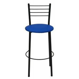 Барный стул Примтекс плюс барный 1022 Hoker black S-5132 Blue (1022 HOKER black S-5132)