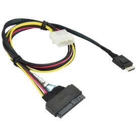 Кабель для передачі даних OCuLink SFF-8611 to U.2 SFF-8639 with Power Cable 55cm Supermicro (CBL-SAST-0956)