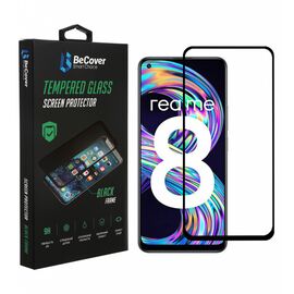 Стекло защитное BeCover Realme 8 / 8 Pro Black (706684)