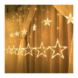 Гирлянда BPNY штора Звездочка White 138LED, 2.5х0.8М, 220V (102965)
