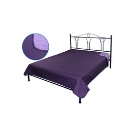 Покрывало Руно двустороннее декоративное Звезда фиолетовое 150х212 см (360.52У_Violet зірка)