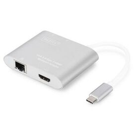 Порт-реплікатор Digitus USB Type-C USB 3.0 to 4K HDMI, 2xUSB 3.0, Gigabit Ethernet (DA-70847)