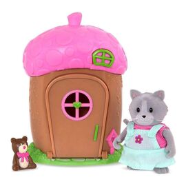 Игровой набор Li'l Woodzeez Домик c сюрпризом розовый крышу (WZ6603Z)