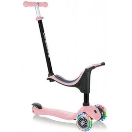 Самокат Globber GO UP SPORTY пастельно-розовый с подсветкой (452-210-3)
