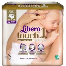 Подгузник Libero Touch 1 (2-5 кг) 22 шт (7322541070230)