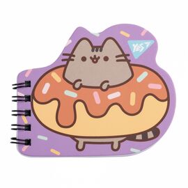 Блокнот Yes А7/24 дв. спираль Pusheen, фигурный (681818)