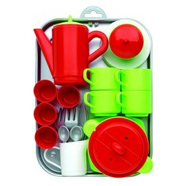 Игровой набор Ecoiffier Chef-Cook с посудой и подносом 32 аксессуара (000972)