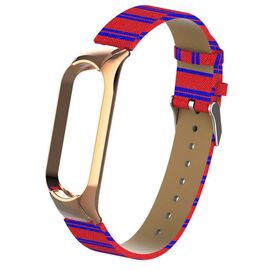 Ремешок для фитнес браслета XoKo Leather Premium Band для Xiaomi Mi band 5 Red (XK-M5-LRRD)