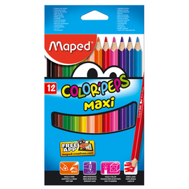 Карандаши цветные ZiBi Color Peps Maxi 12 цв. (MP.834010)