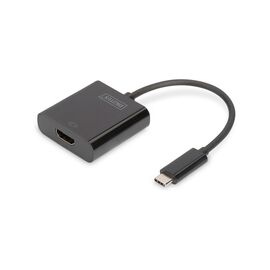 Переходник USB-C to HDMI UHD 4K, M/F, 0.15 m Digitus (DA-70852)