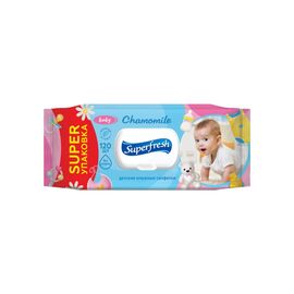 Детские влажные салфетки Superfresh Baby Chamomile с клапаном 120 шт. (42105632)