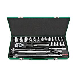 Набор инструментов Toptul головки с трещоткой 1/2" 24ед. (6-гр.) (GCAD2401)