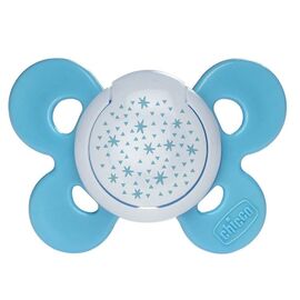 Пустышка Chicco Physio Comfort силиконовая с футляром 16 мес+ 1 шт голубая (74915.41.00.00)