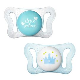 Пустушка Chicco Physio Micro силіконова 0-2 міс 2шт блакитна (75121.21)