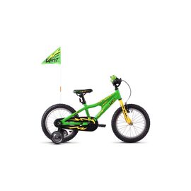Детский велосипед Ghost Powerkid 16" 2021 Зелено-жовто-чорний (18PK1007)