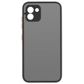 Чехол для моб. телефона MakeFuture Samsung A03 Frame (Matte PC+TPU) Black (MCMF-SA03BK)