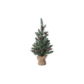Искусственная сосна Black Box Trees Creston Frosted зеленая с шишками и ягодами 0,60м (8718861153057)
