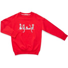 Кофта Breeze з котиками (13854-140G-coral)