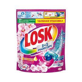 Капсулы для стирки Losk Трио-капсулы Эфирные масла и малазийский цветок 26 шт. (9000101534283)