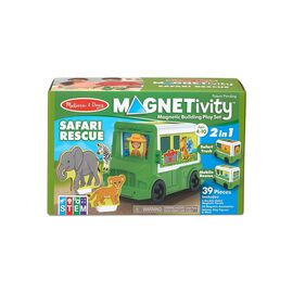 Игровой набор Melissa&Doug магнитный Сафари – спасательная машина (MD30666)