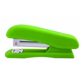 Степлер Buromax RUBBER TOUCH, 20 арк., скобы №24; 26, 127х54х33 мм, зеленый (BM.4202-15)
