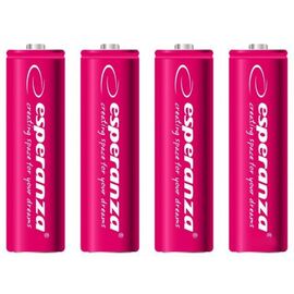 Аккумулятор Esperanza AA 2000mAh Ni-MH * 4 red (EZA104R)