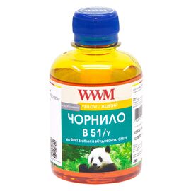 Чернила WWM Brother DCP-T300/T500W/T700W 200г Yellow Water-soluble (B51/Y)