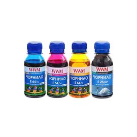 Чернила WWM Epson L605/L4150/L1455, 4х100г BP/C/M/Y (E26/64SET4-2)