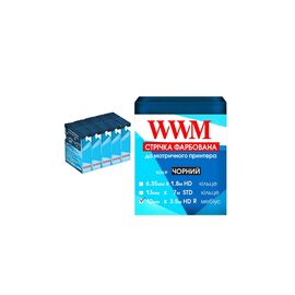 Лента к принтерам 10мм х 3.5м HD п. Black*5шт WWM (R10.3.5HR5)