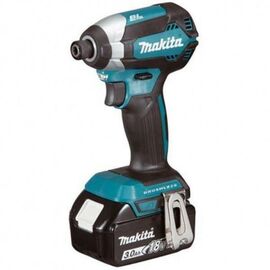 Гайковерт Makita аккумуляторный ударный LXT, 18В, 3Аг х 2шт, DC18RC, кейс, 17 (DTD153RFE)