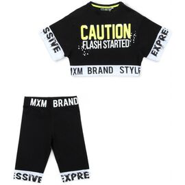 Футболка детская A-Yugi с капри (7015-170G-black)