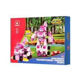 Конструктор Super Wings Small Blocks 2-in-1 Buildable Transforming Vehicle Dizzy, Ди (EU385006)