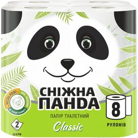 Туалетная бумага Сніжна Панда Classic 2 слоя 8 рулонов (4823019007633)