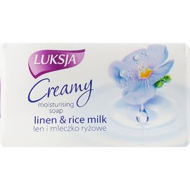 Твердое мыло Luksja Linen & Rice milk 90 г (5900998006327)