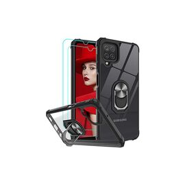 Чехол для моб. телефона Drobak Magnetic Ring Case with Airbag для Samsung Galaxy M12 Black (707020)