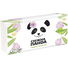 Салфетки косметические Сніжна Панда 2 слоя 150 шт. (4823019011012)