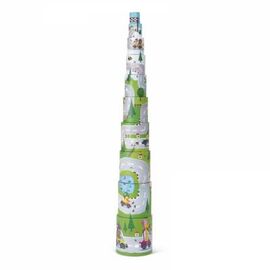 Развивающая игрушка Janod Пирамидка Гонки (J02828)