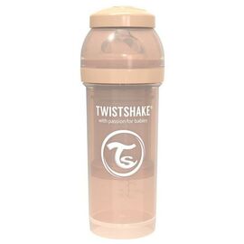 Пляшечка для годування Twistshake антиколькова 260 мл, бежева (69867)