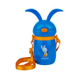 Поильник-непроливайка Kite термос Rabbit голубой, 350 мл (K21-377-01)