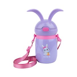 Поїльник-непроливайка Kite термос Rabbit фіолетовий, 350 мл (K21-377-02)
