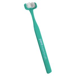 Зубная щетка Paro Swiss Superbrush трехсторонняя бирюзовая (7610458007242-turquoise)