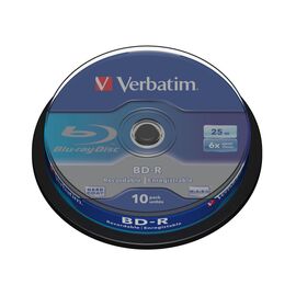 Диск BD Verbatim 25Gb 6x Cacke 10шт (43742)