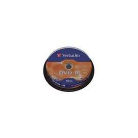Диск DVD Verbatim 4.7Gb 16X CakeBox 10шт (43523)