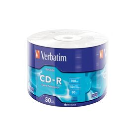Диск CD Verbatim CD-R 700Mb 52x Wrap-box Extra (43787)